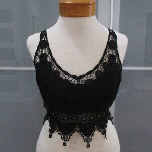 Crochet Strappy Cropped Top